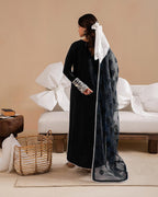 Marcello Embroidered 3Pc TWE-018 - Black