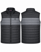 Eternity Men Premium Sleeveless Chest Panel Puffer Black & Charcoal