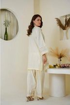Rose White Farshi Shalwar 2Pc