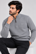 Eternity Men Premium Quarter Zipper Grey