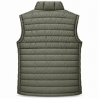 Eternity Men Premium Sleeveless Chest Panel Puffer Olive & Black