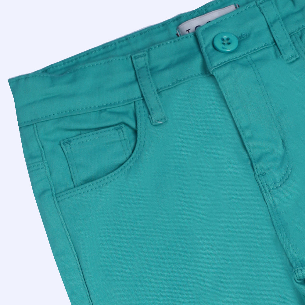 Aqua Buttoned Pants