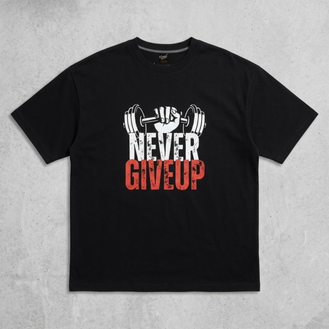 Men’s Oversized T-Shirt Black | Premium Cotton Relaxed Fit