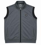 Eternity Men Premium Sleeveless Mock Neck Graphite Grey Zipper