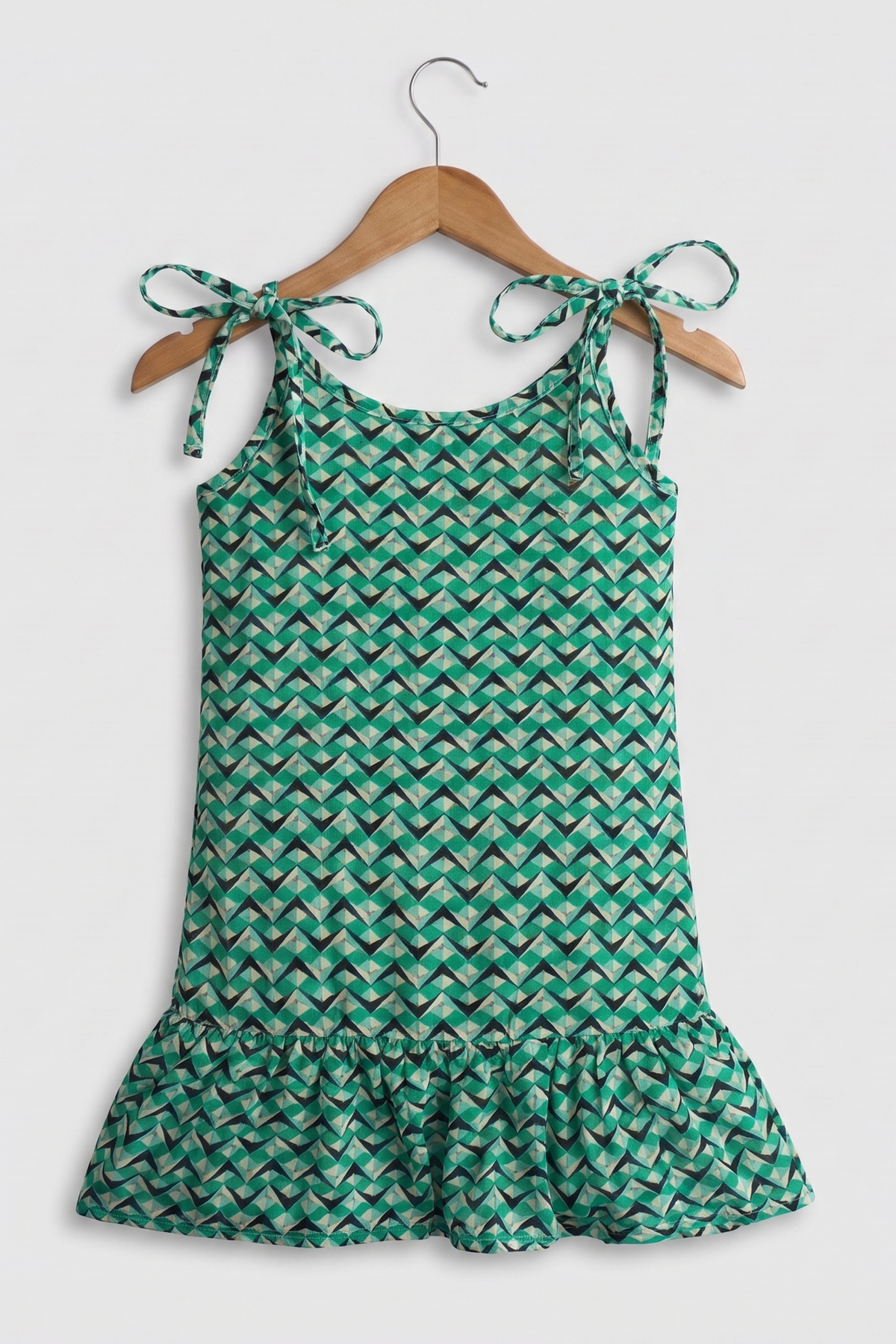 Green Georgette Top