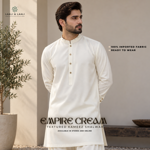 Empire Creem - imported textured Ready to wear Kameez Shalwar