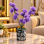 Artificial Purple & Pink Rose Plant with Decorative Pot CH 00237