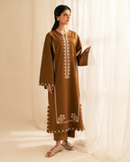 Cappuccino Embroidered 2Pc