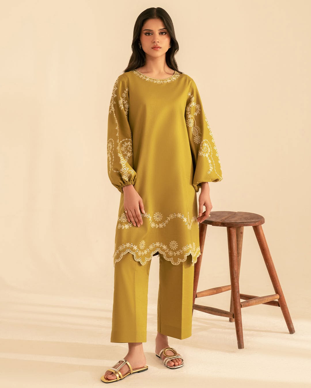 Apple Green Kurta Set TWE-008