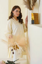 Rose White Farshi Shalwar 2Pc