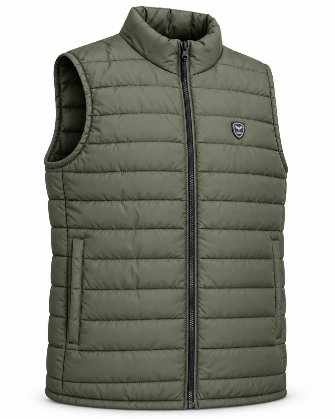 Eternity Men Premium Sleeveless Puffer Jacket Olive