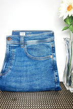 Tapered Comfort Stretch Jeans – Blue