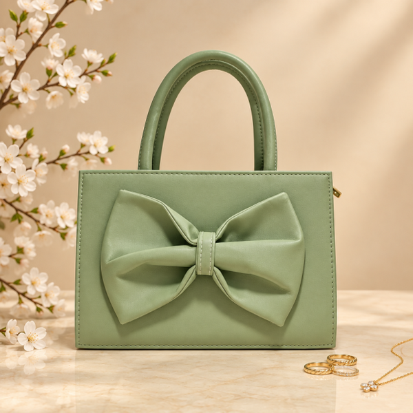 Elara Bow sage green