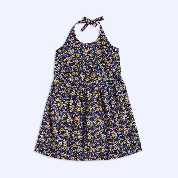 Floral Halter Neck Dress
