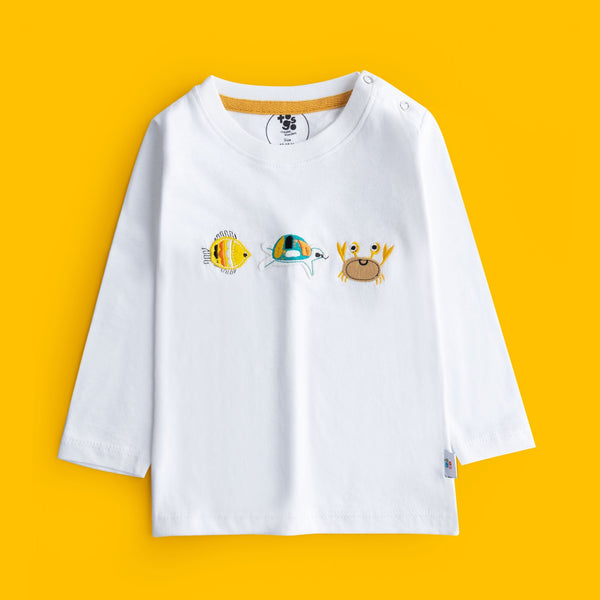 White Sea Animals T-Shirt