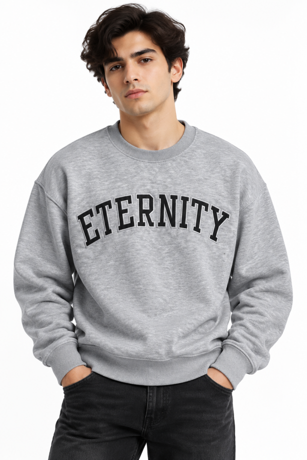 Eternity Men Premium Fleece Sweatshirt (Light Grey)