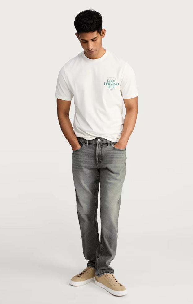 Straight Fit Comfort Stretch Jeans – Gray