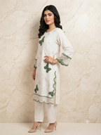 PC - 031 Embroidered Stitched Lawn Suit - Butterfly Elegance 2PC