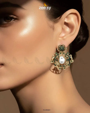 Opulent Baroque Floral Earrings