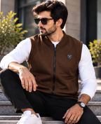 Eternity Men Premium Sleeveless Brown Bomber