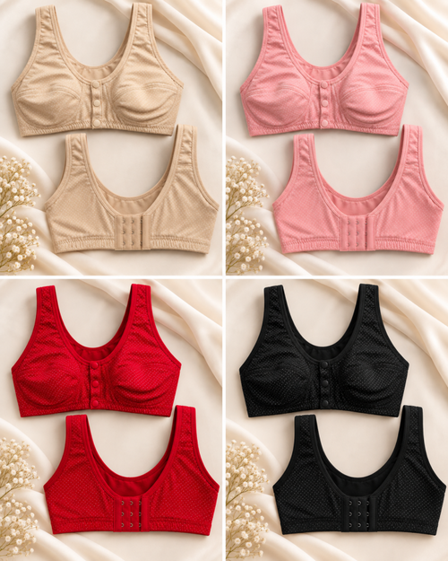 Soft Touch Premium Cotton Bra (Pack of 2)