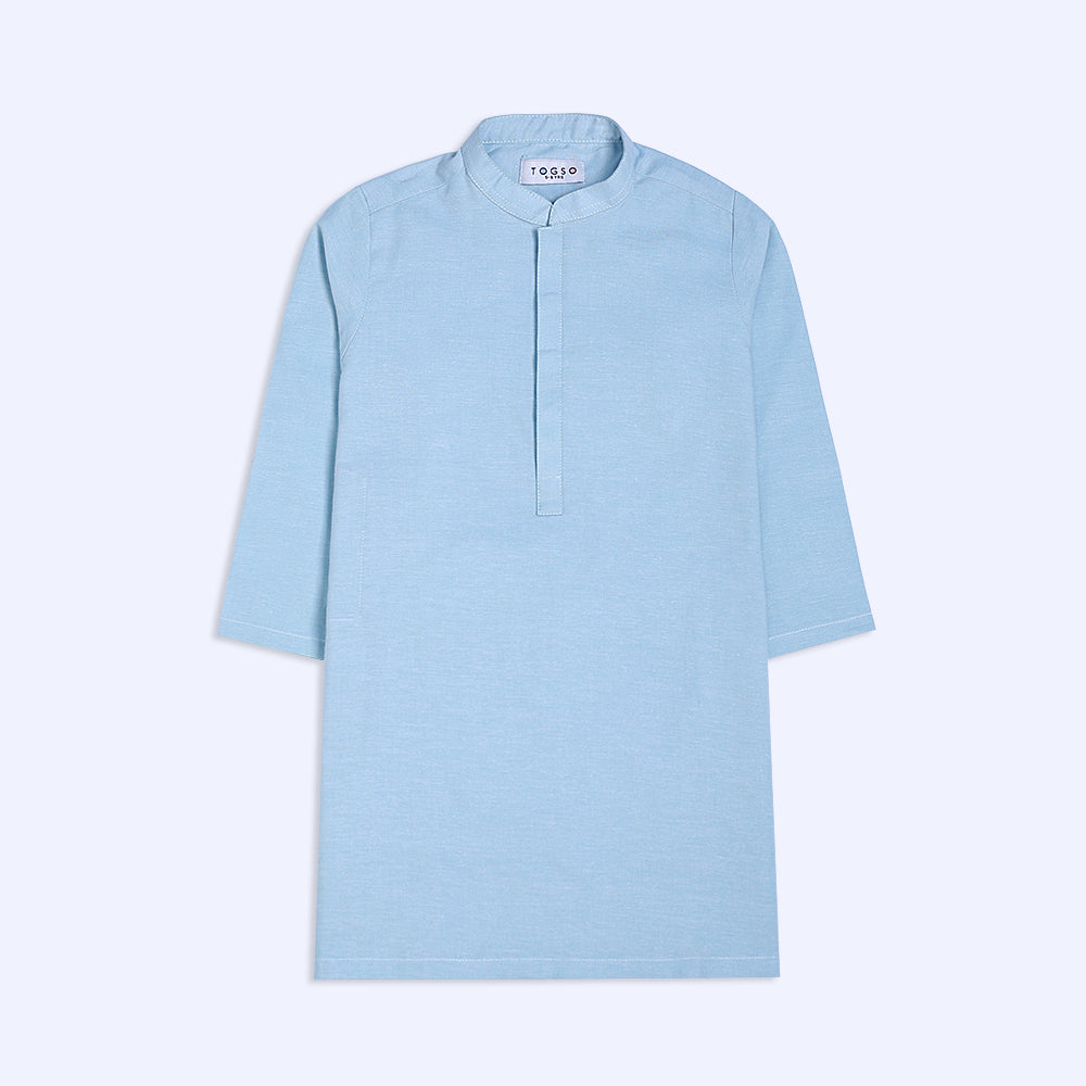 Pastal Aqua Kurta
