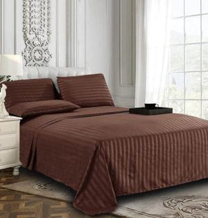 BROWN STRIPES - Bedsheet Set