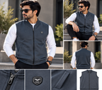 Eternity Men Premium Sleeveless Charcoal Bomber