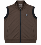 Eternity Men Premium Sleeveless Mock Neck Brown