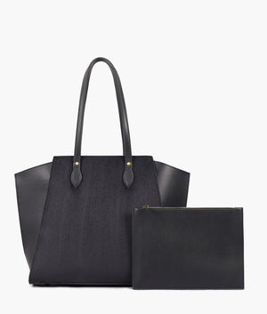 Black Suede Classic Tote Bag