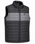 Eternity Men Premium Sleeveless Chest Panel Puffer Black & Charcoal