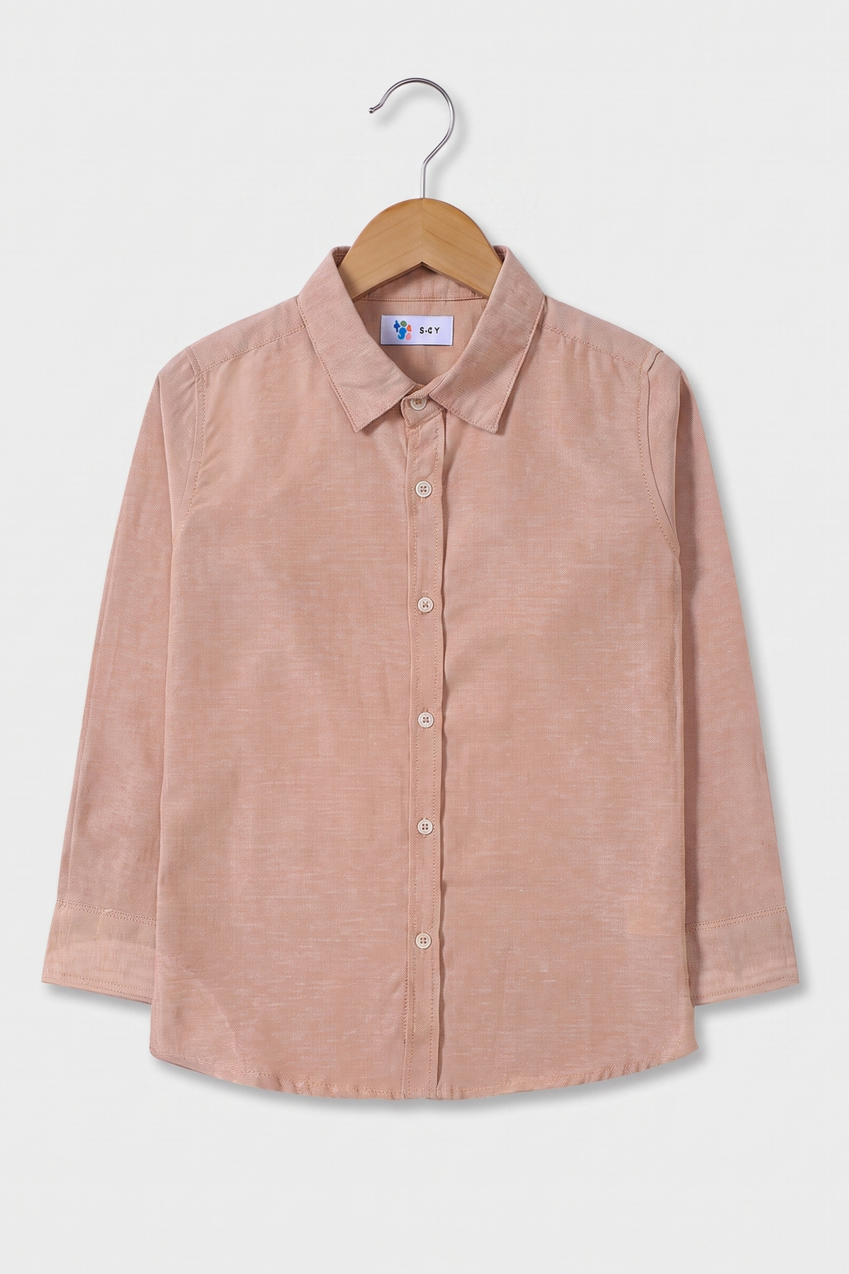 Beige Button Down Shirt