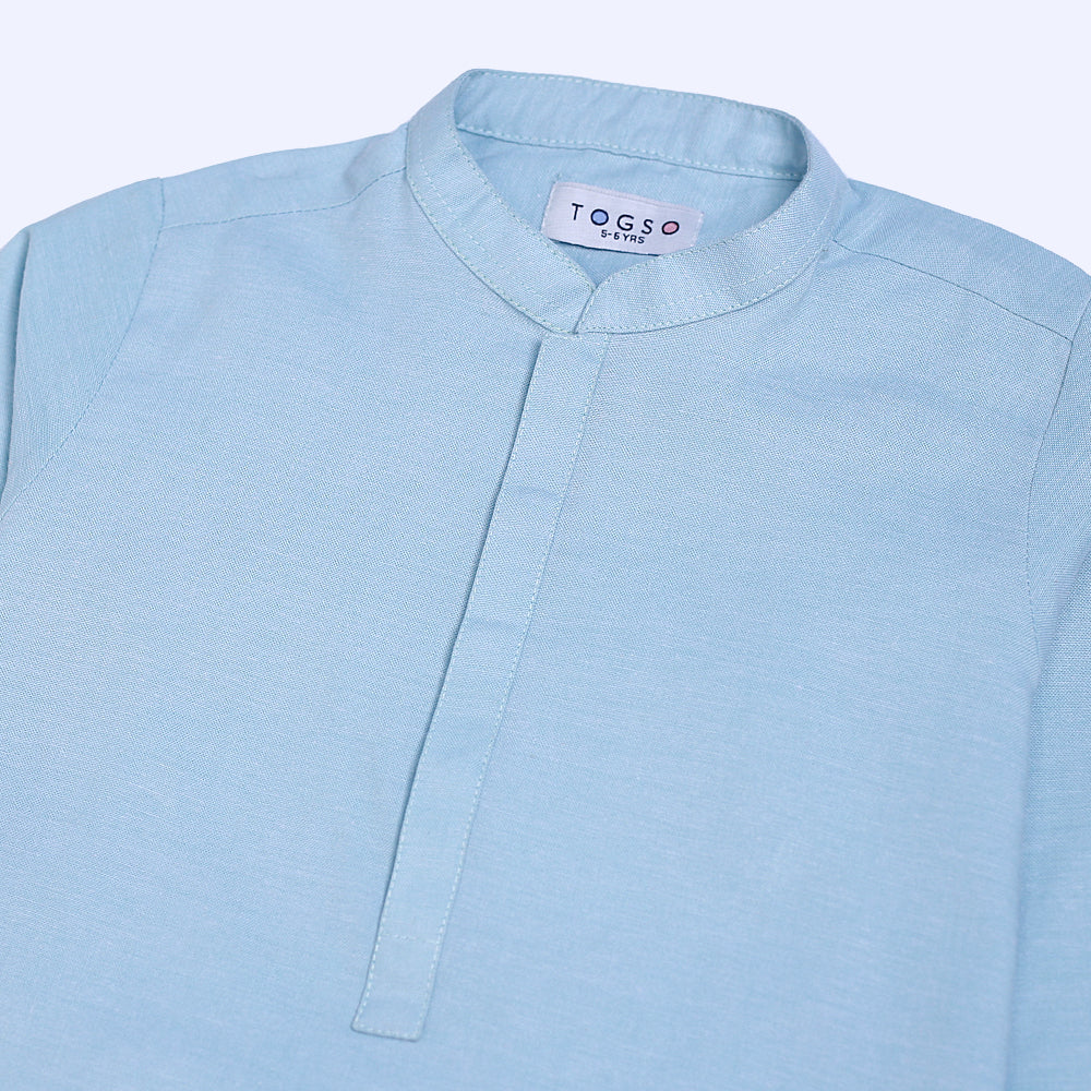 Pastal Aqua Kurta