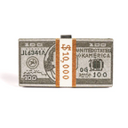 Rich Girl Dollar Clutch - Silver