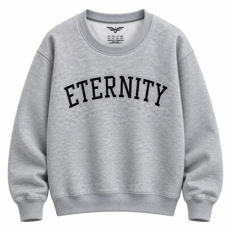Eternity Men Premium Fleece Sweatshirt (Light Grey)