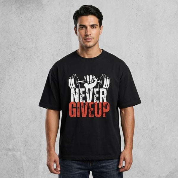 Men’s Oversized T-Shirt Black | Premium Cotton Relaxed Fit