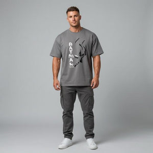 Men’s Oversized T-Shirt Grey | Premium Cotton Relaxed Fit