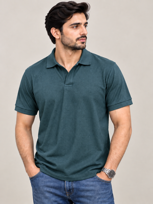 V-Neck Polo Shirt