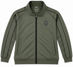 Eternity Men Premium Contrast Piping Zipper Olive Green