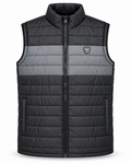 Eternity Men Premium Sleeveless Chest Panel Puffer Black & Charcoal