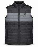 Eternity Men Premium Sleeveless Chest Panel Puffer Black & Charcoal