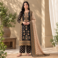 A050 Unstitched Embroidered Khadder Suit - 3 Pc