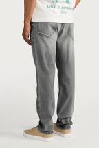 Straight Fit Comfort Stretch Jeans – Gray