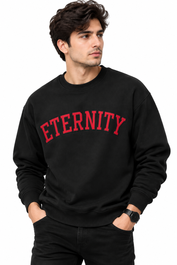 Eternity Men Premium Fleece Sweatshirt (Black)