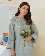 Pastel Green Farshi Shalwar 2Pc TWE-014