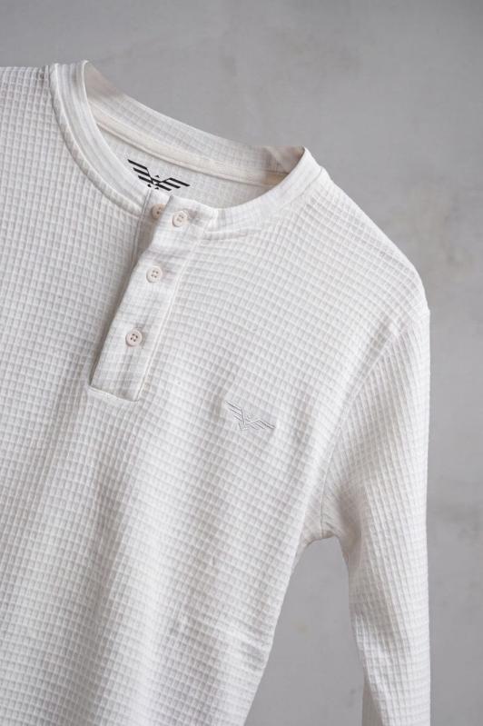 Eternity Men's Premium Henley Shirt White