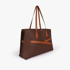 Dark brown monday tote