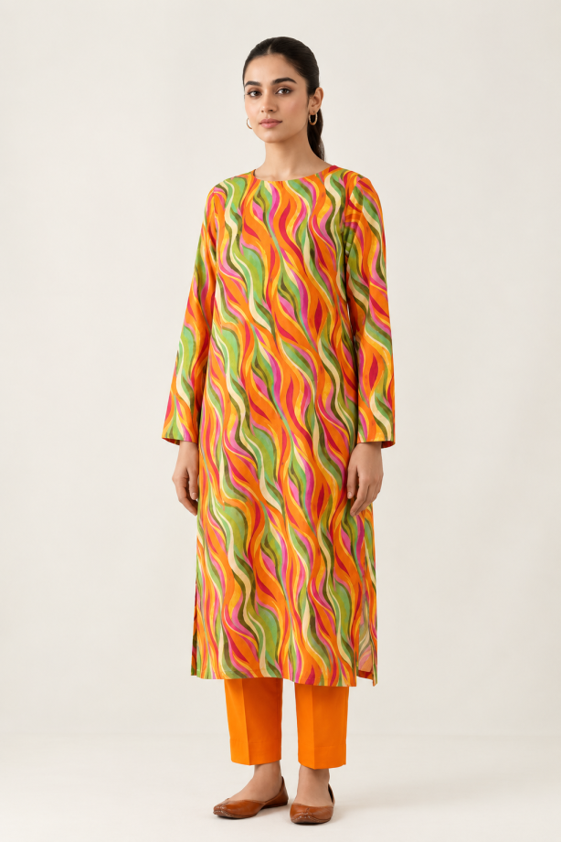 Iconic Brothers Printed Khaddar 2PC