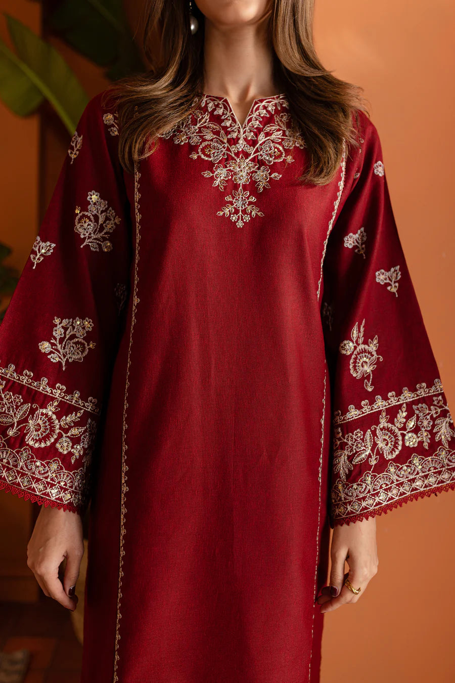 Ashnah 2Pc - Maroon