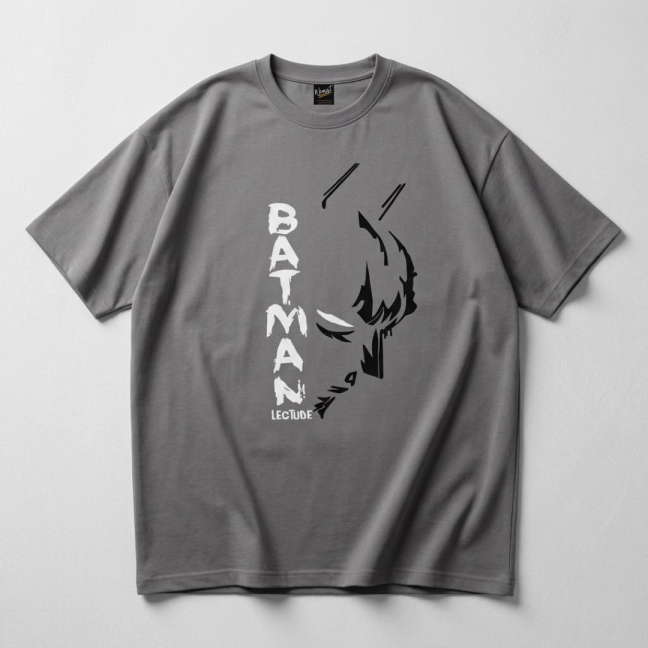 Men’s Oversized T-Shirt Grey | Premium Cotton Relaxed Fit